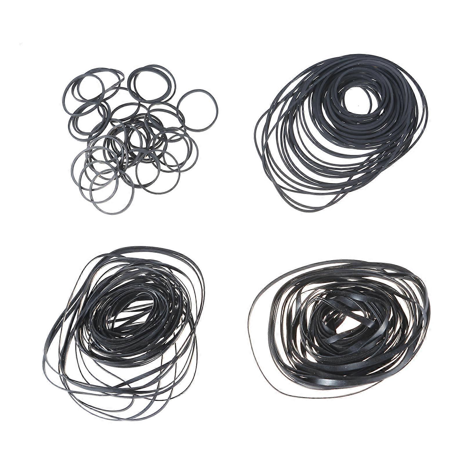 200Pcs Rubber Belts Assortment Cassette Player Video Recorders Turntables Various Recorder Models Mixed