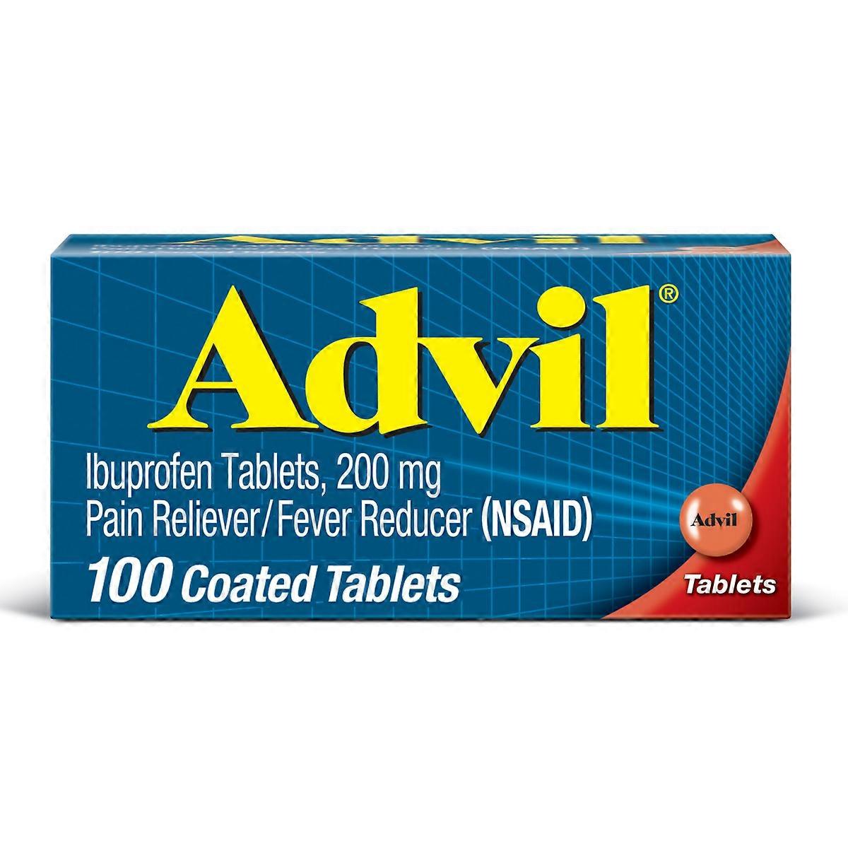 Advil Pain Reliever/fever Reducer Tablets, Ibuprofen (nsaid) - 100ct