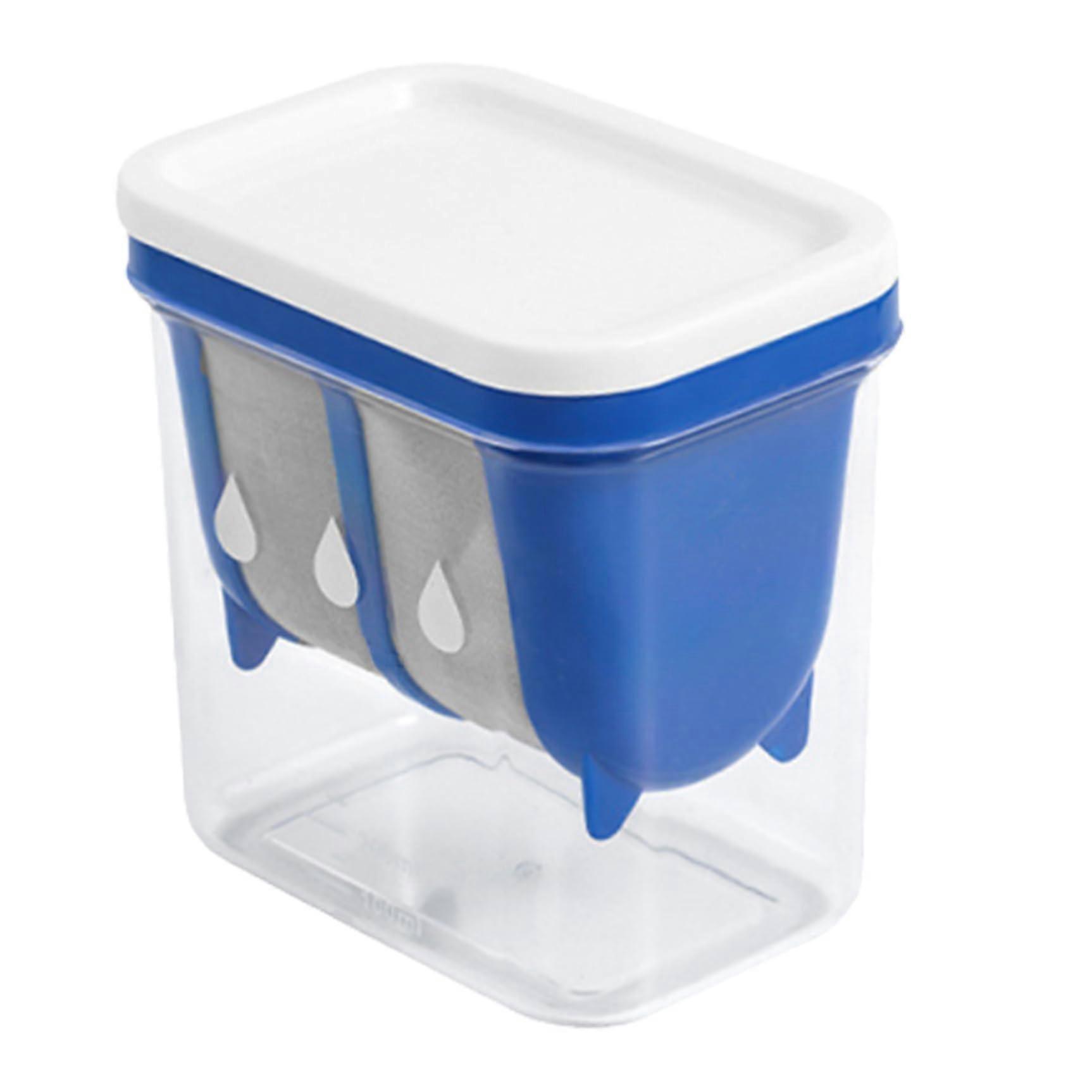 Greek Yoghurt Strainer BPA-Free, 5.3 x 3.7 x 5.3 Inches, Clear Cheese Strainer with Fine Mesh Bag and Dustproof Lid