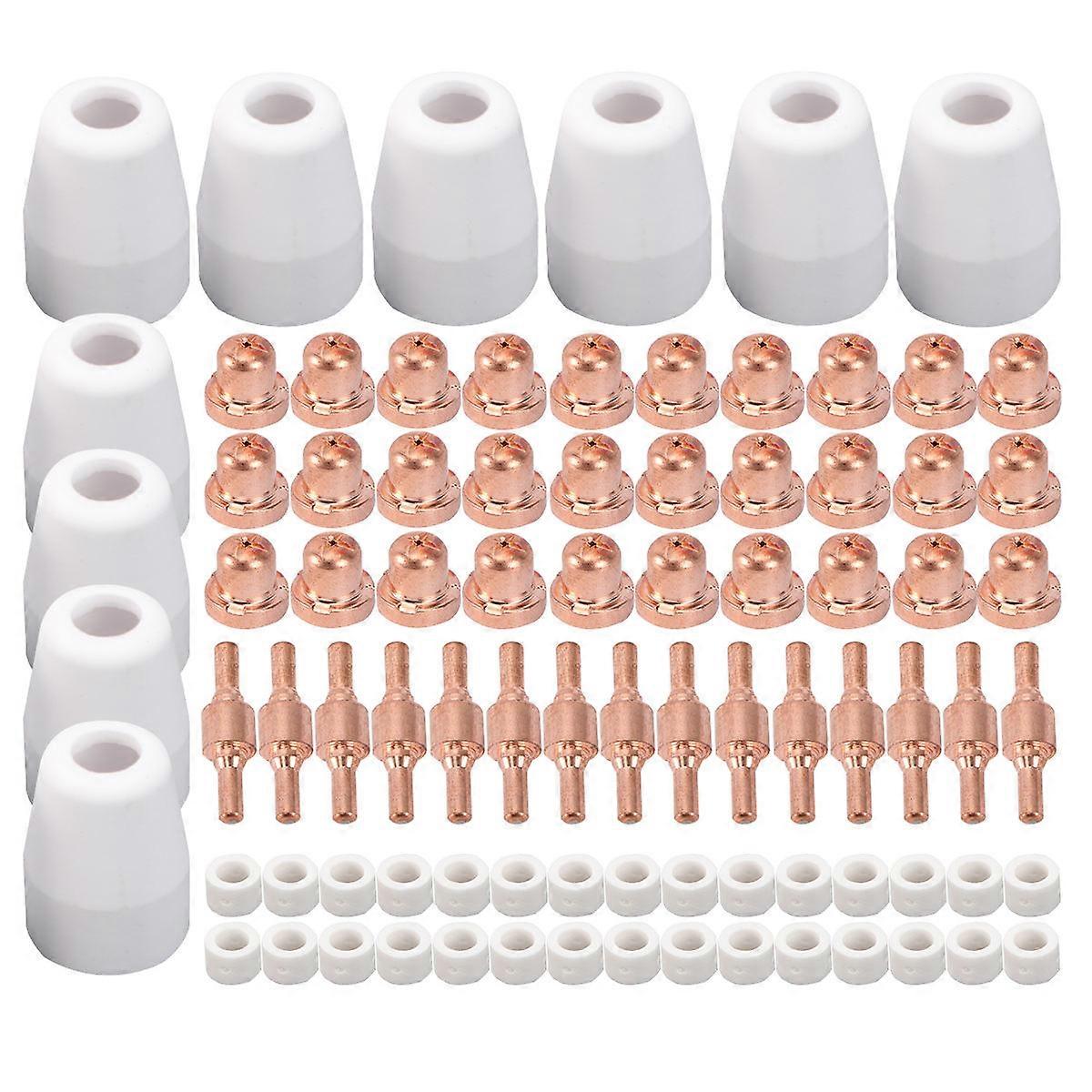 85pcs Plasma Cutting Consumables Nozzles Electrodes High Compatibility Performance