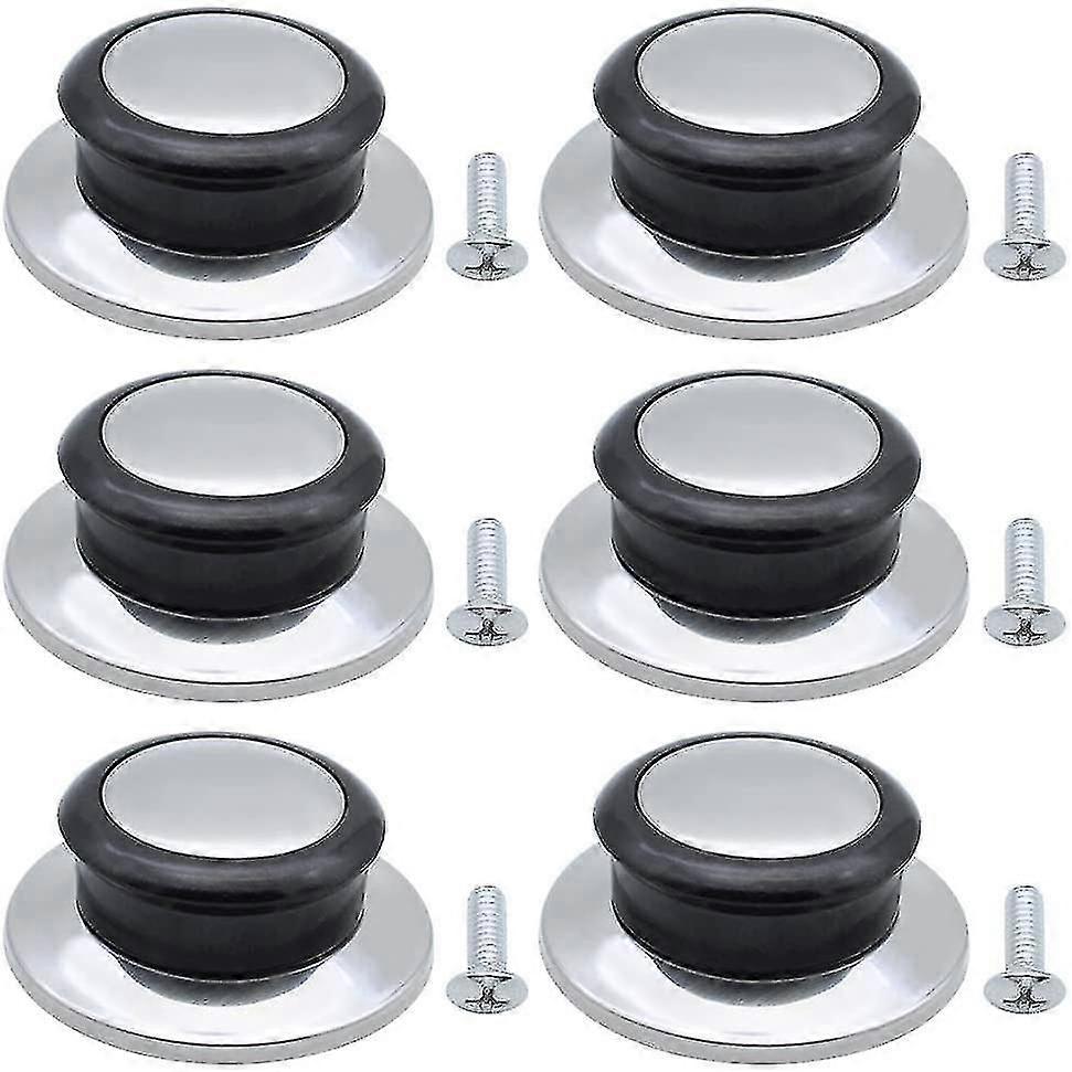6pcs Universal Heat-Resistant Pot Lid Knobs, Replacement Handles for Cookware Lids