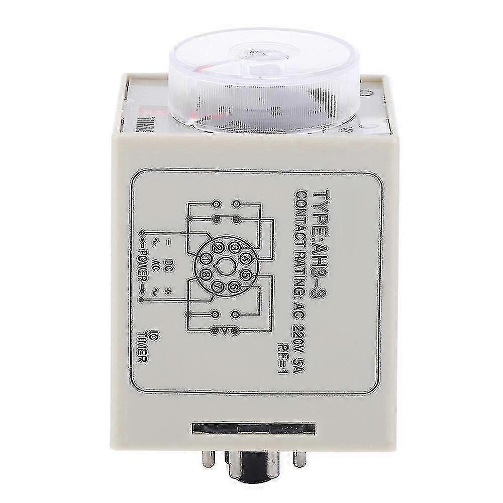 Ah3-3 Time Relay Adjustable Delay Timer Switch Ac 220v For Automatic  Control System10s