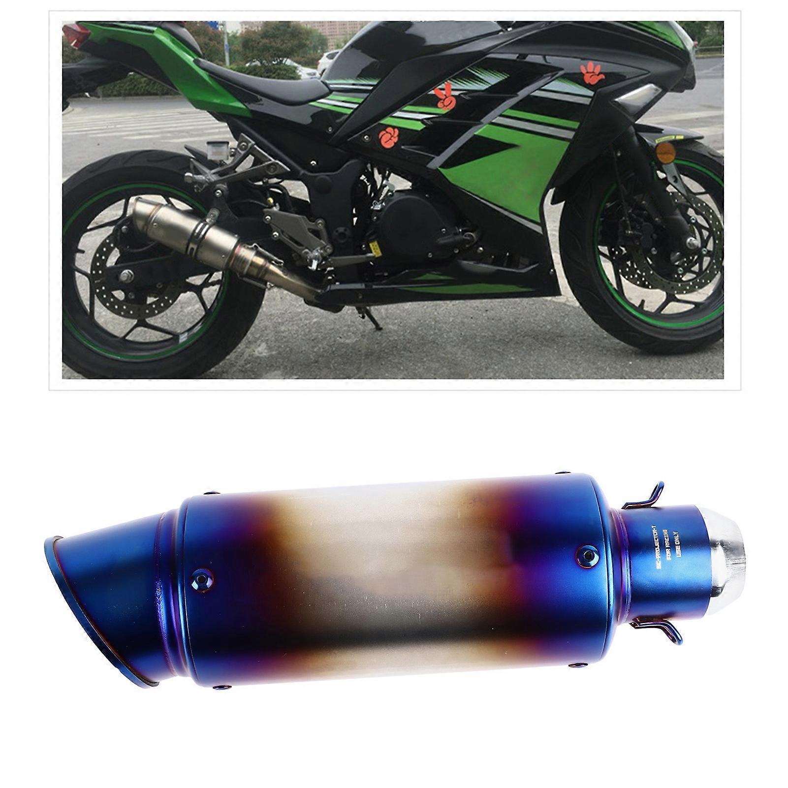 Motorcycle Exhaust Pipe Sporty Style Exhaust Tail Pipe Tip Universal 31cm Length Tailpipe Tip High Performance
