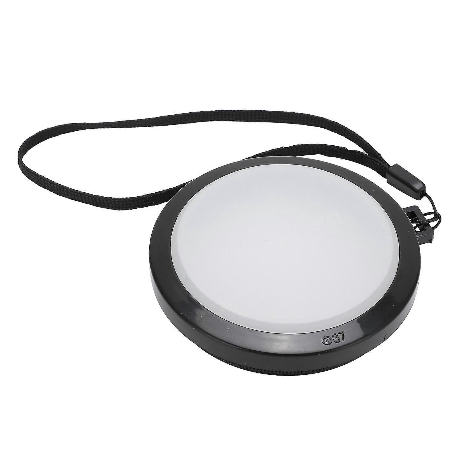 Capture True Colors: White nce Lens Cap & Protective Cover with Adapter Ring