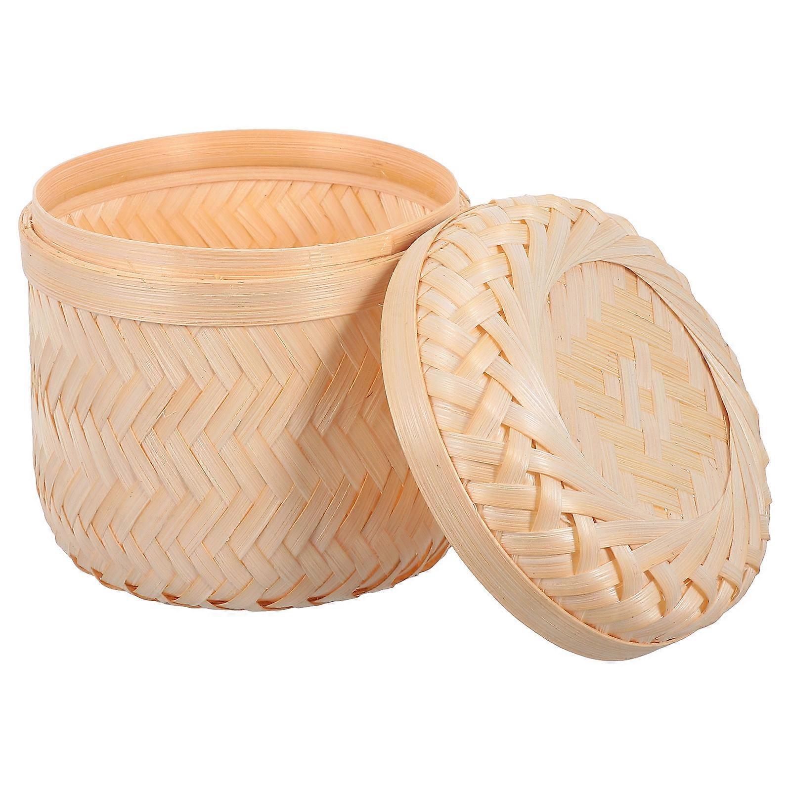 1 Pc Storage Box Mini Storage Case Gift Packaging Box with Lid (Light Yellow)