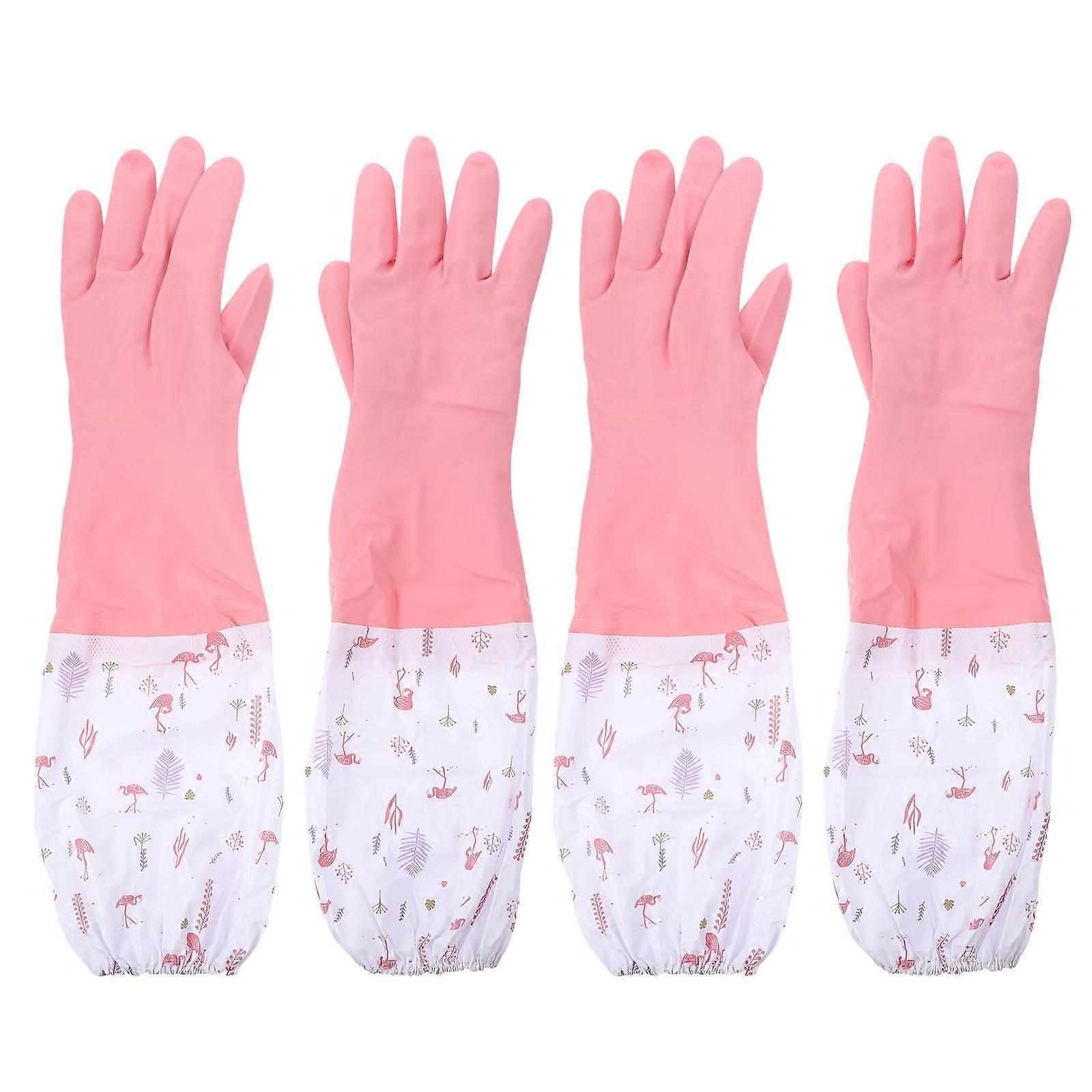 Dishwashing Gloves Long Gloves Protection for Kitchen Use 2Pair