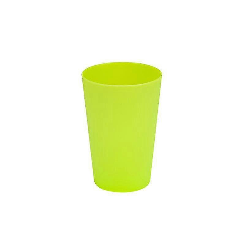 キャンプビーチピクニック用の再利用可能な飛散防止プラスチックカップ - ライトグリーン