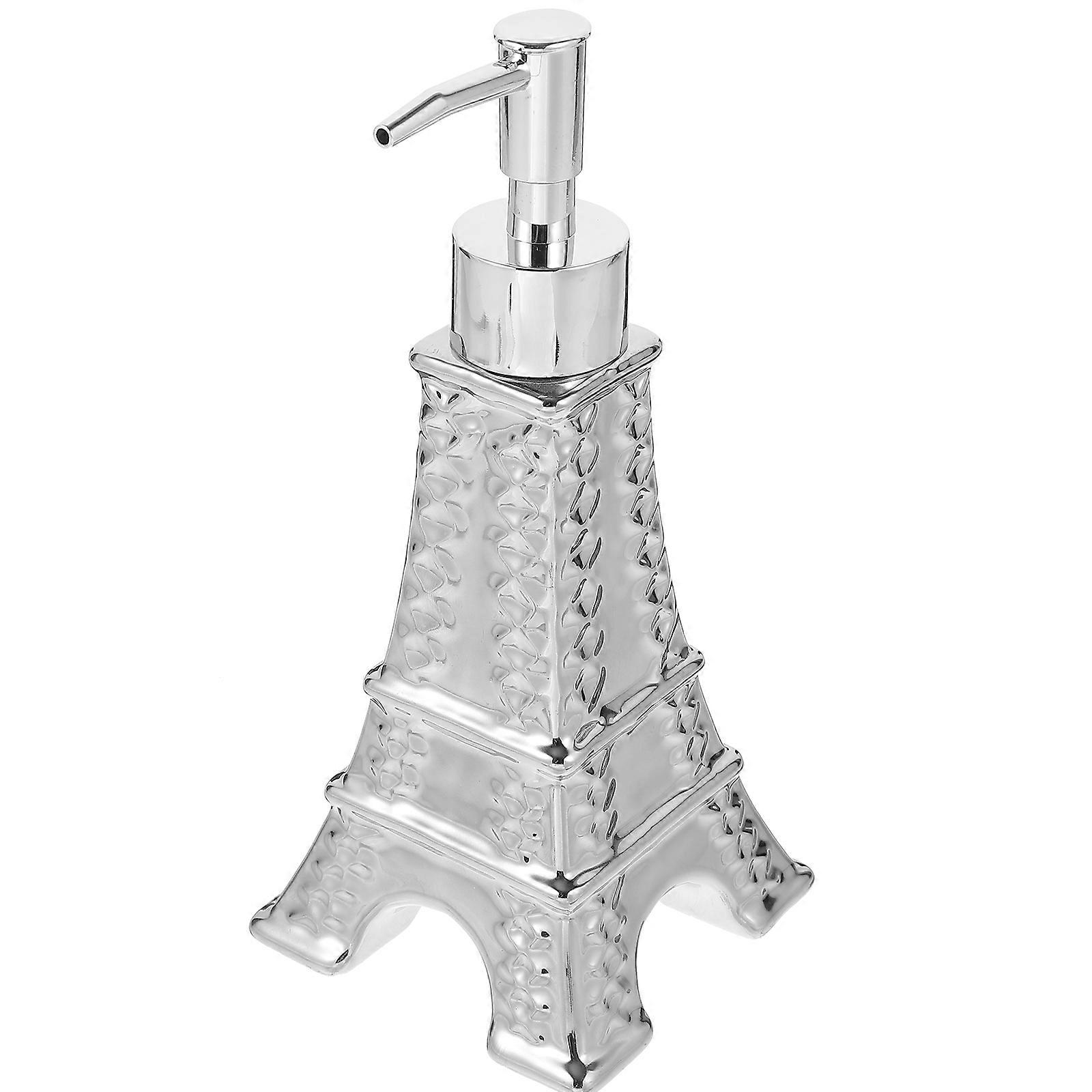 Compact Refillable Dispenser with Pump Ideal for Hand Soap, Shower Gel, and Lotion