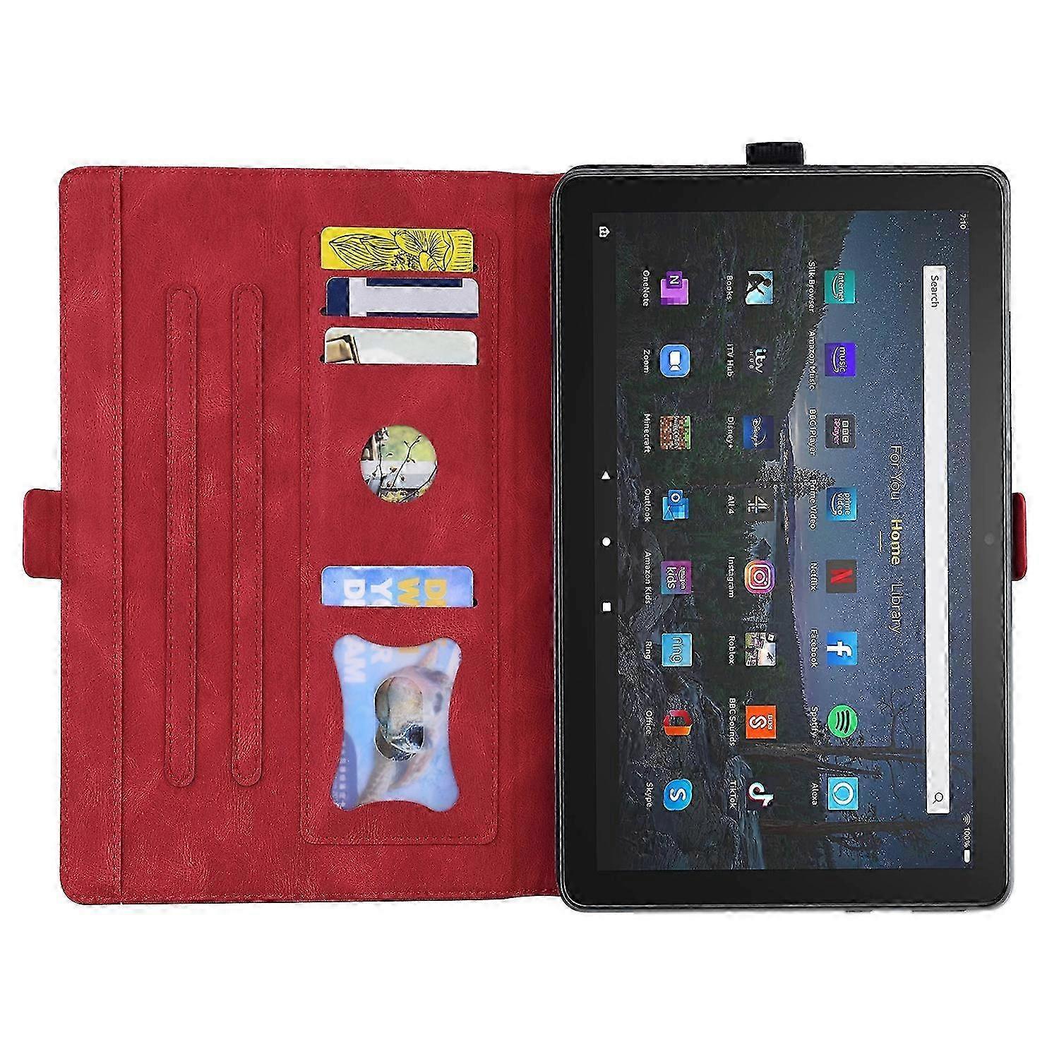 For Amazon Fire HD 10 Plus (2021) / HD 10 (2021) Love Butterfly Pattern Horizontal Flip Leather Case with Holder & Sleep / Wake-up Function 2025