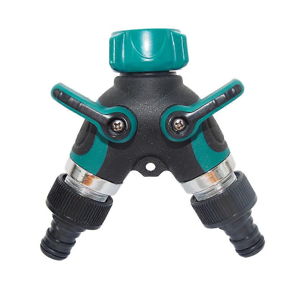 Y Shaped Garden Hose Splitter Connector with Leak Proof Washer for Durable Water Flow Control in Garden and Indoor Use
