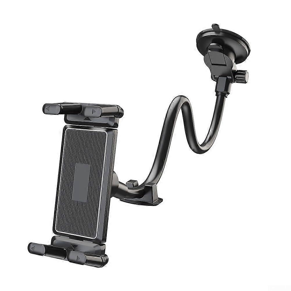 Swan neck car mount for tablets and smartphones, with sturdy suction cup for secure fit for 4.7 to 9.6 inch devices.