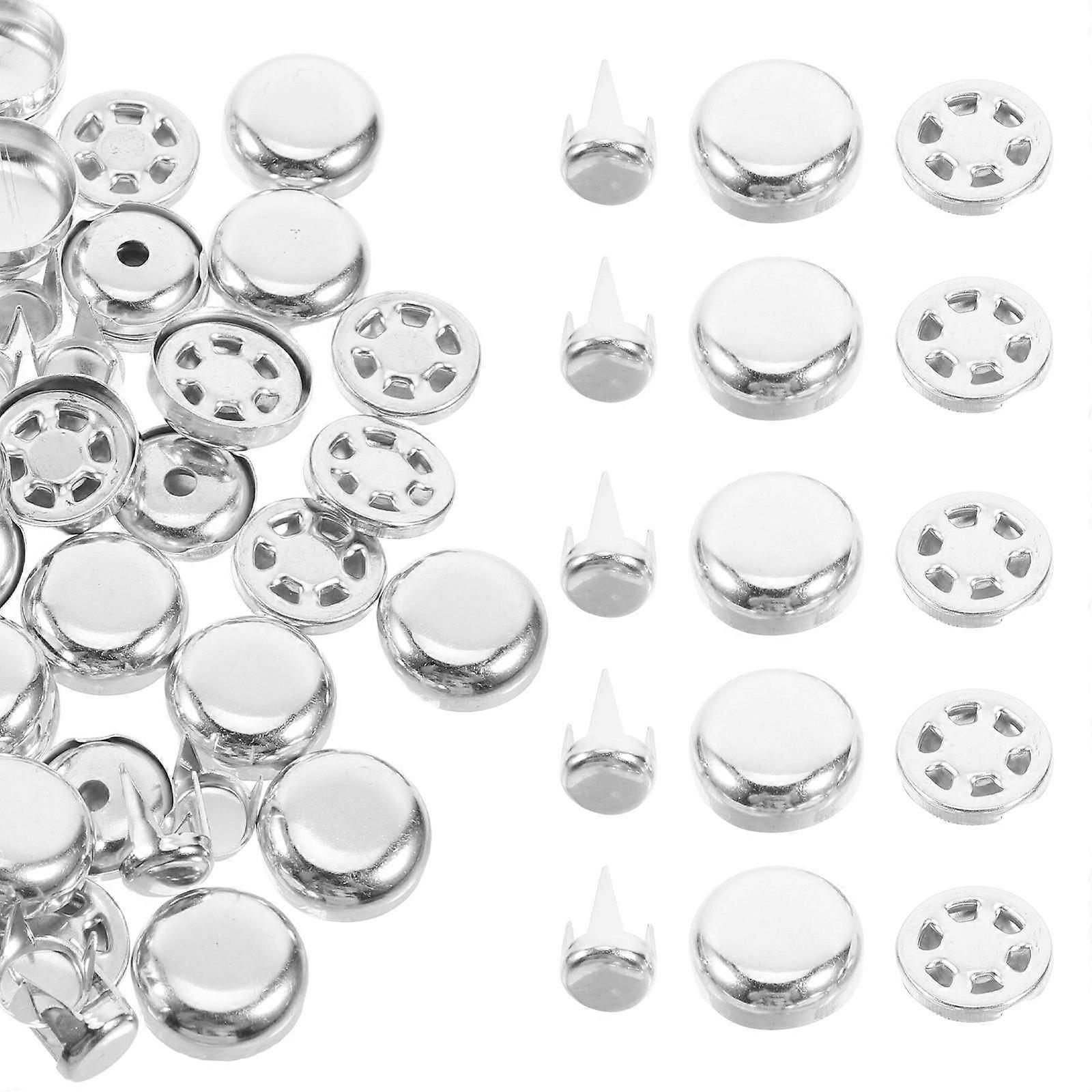 100pcs Metal Hat Buttons Replacement Kit for Baseball Hats DIY Sewing Craft Supplies for Aesthetic Enhancement