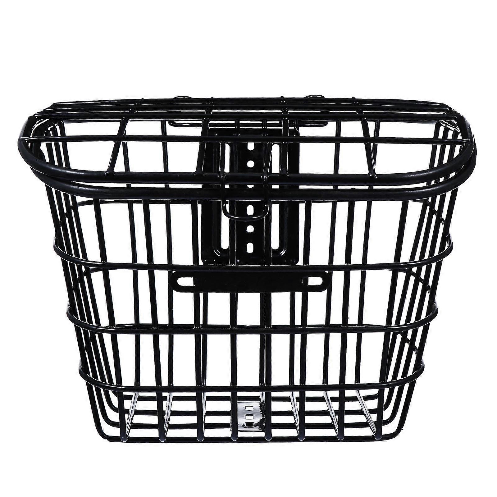 Bike Storage Container Iron Bicycle Basket Daily Rectangular 33.5X27X25cm Storage 1Pack
