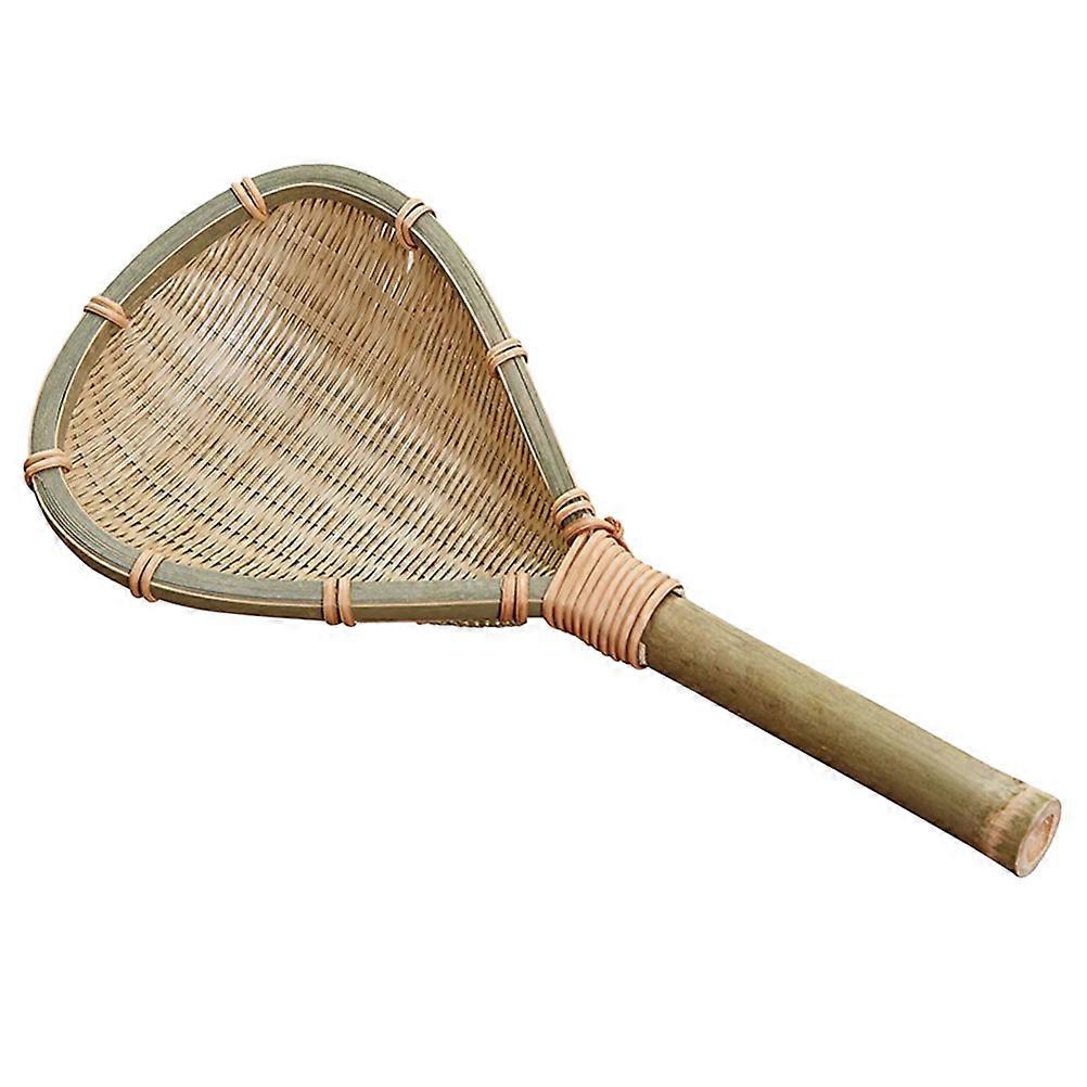 Bamboo Colander Strainer With Handle For Cooking And Food Preparation Light .00X14.00X8.00CM Filtering 1 Piece