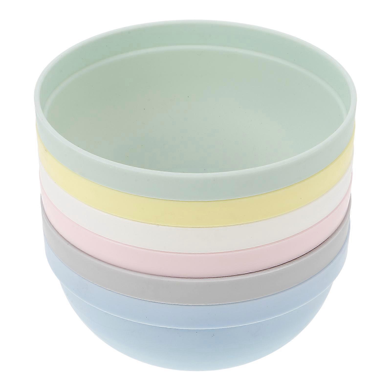Dinner Serving Bowl Robust Multi Color Container For Gatherings 6Pcs