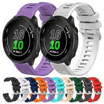Für Garmin Garminmove Style 20mm Silikon Twill Uhrenarmband