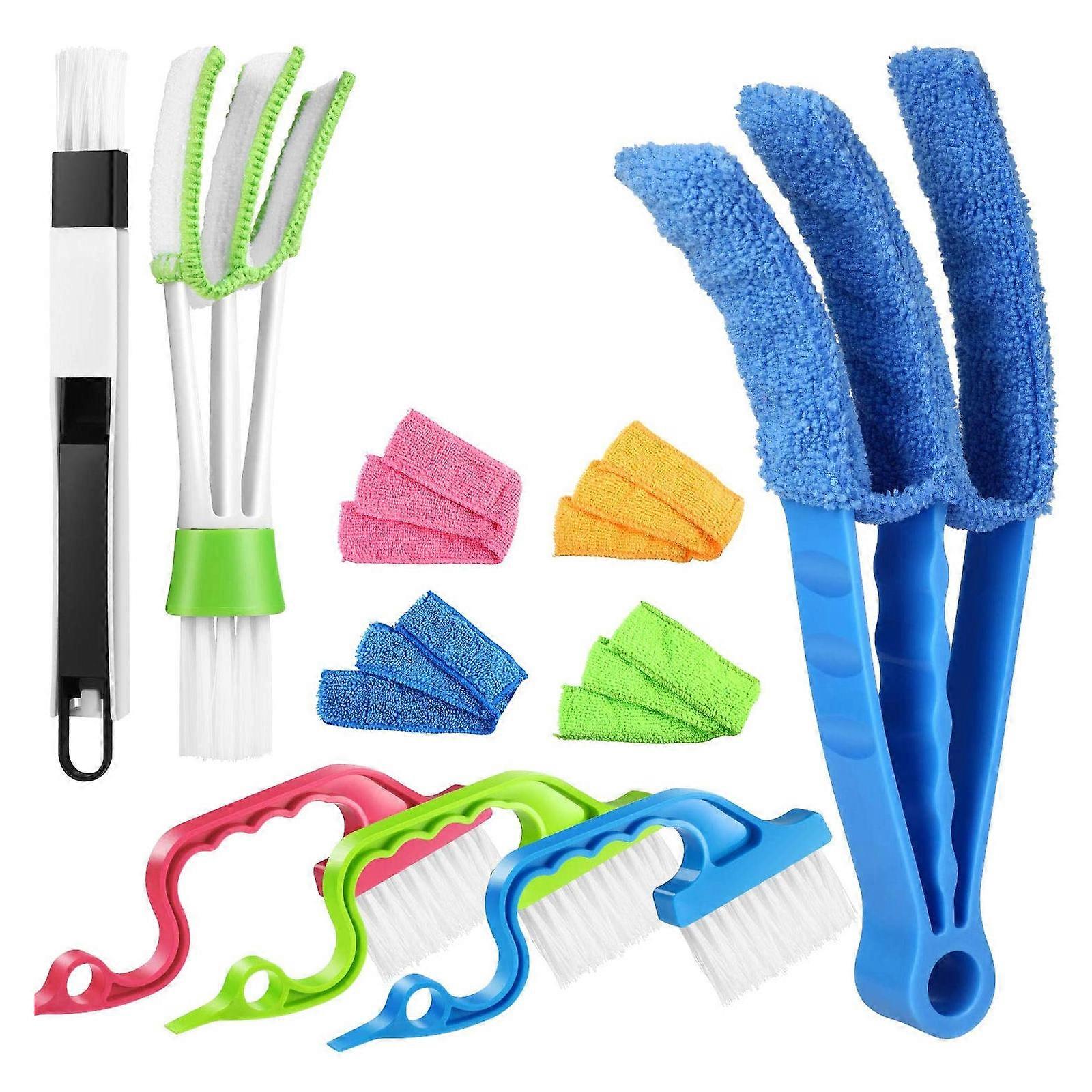 Double-Ended Cleaning Brushes Set Assorted Cleaning Blind Cleaning Push-and-pull 1Set