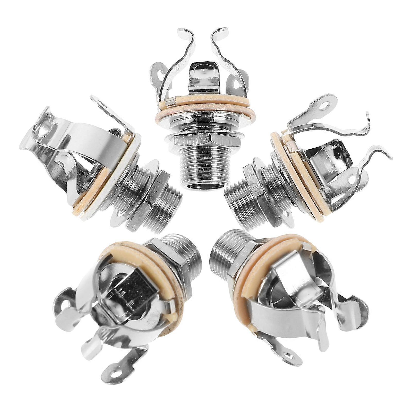 Bass Jack Accessories Bass Guitar Output Jack Electric Guitar Accessories Studio Recording 5Pcs
