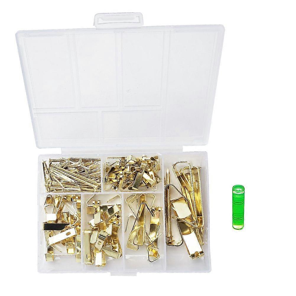 1 Set/130pcs Professional Photo Frame Hook Wall Mounted Non-trace Nail Kit