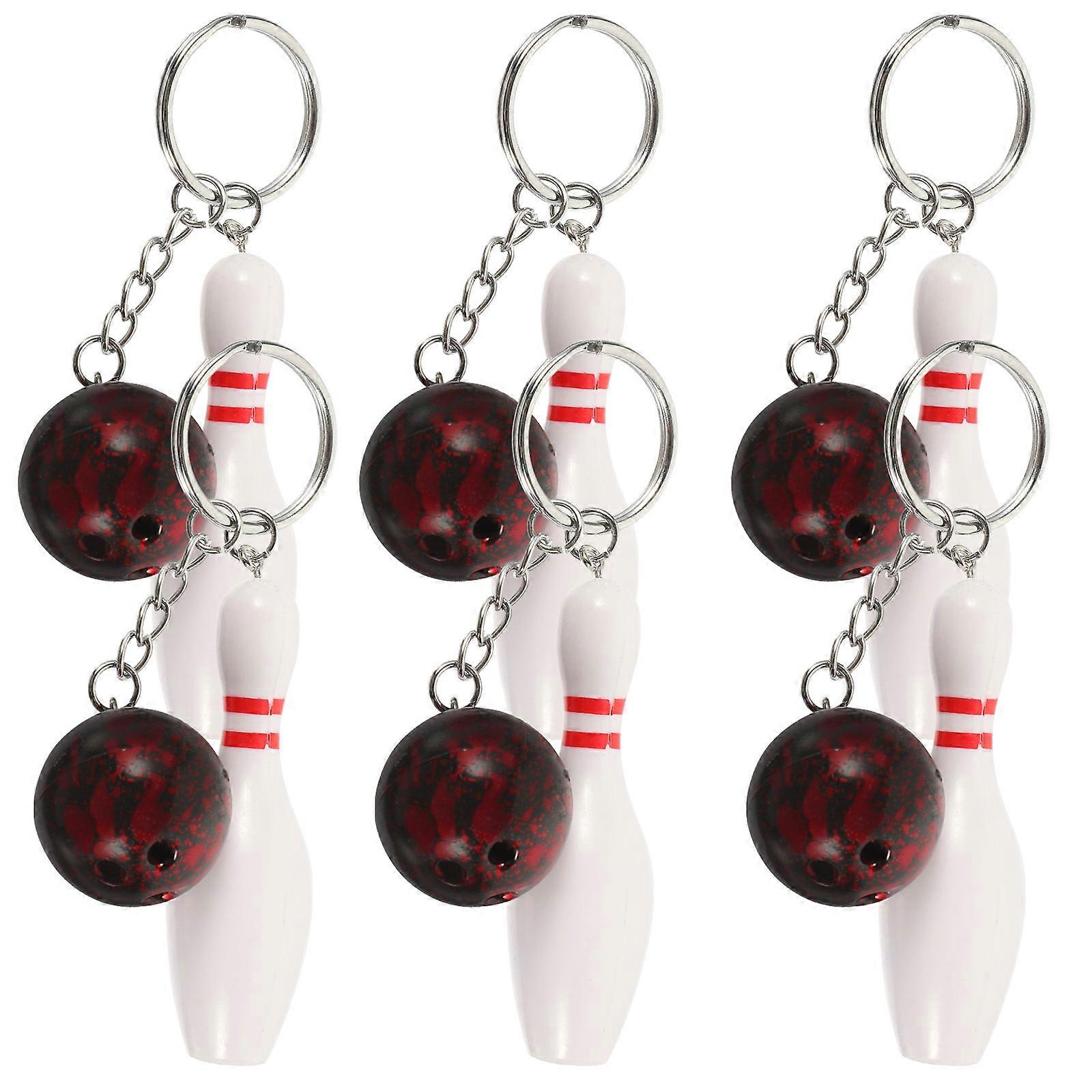 Bowling Party Favors for Kids and Adults Symbol of 2.8x7.5cm 6Pcs