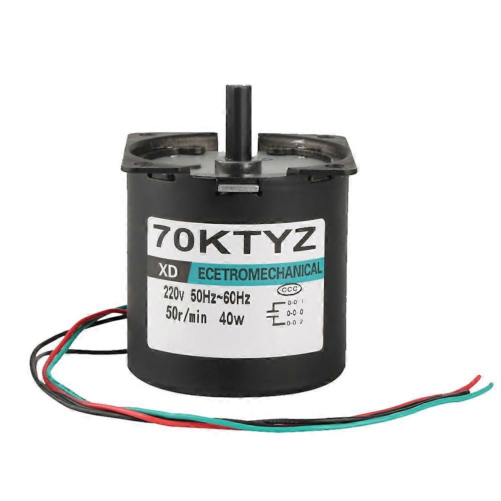 Miniature Low Speed Gear Motor 50rpm AC220V Large Torque CW CCW