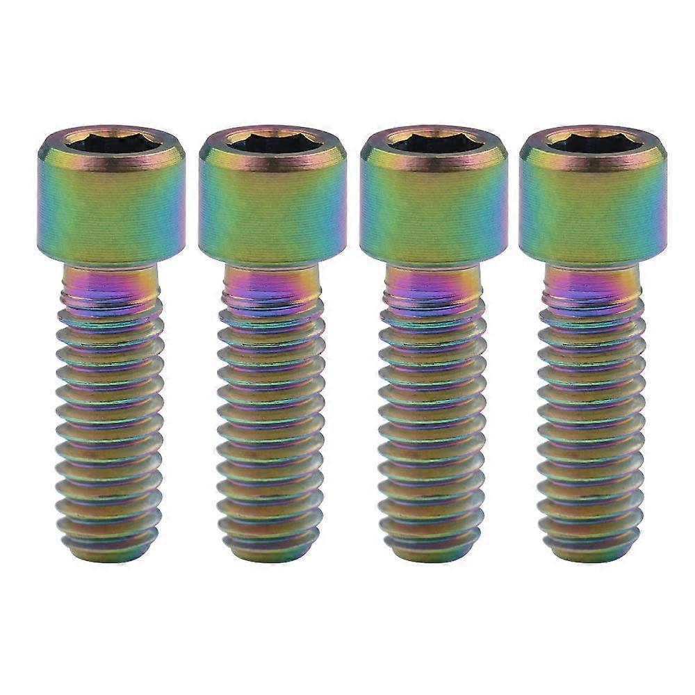 M4 Hex Socket Cap Screw Set of 4 - 10 13.5 15 20 25mm Bicycle Rear Front Thrower H/L Adjustment Screws Rainbow Colors