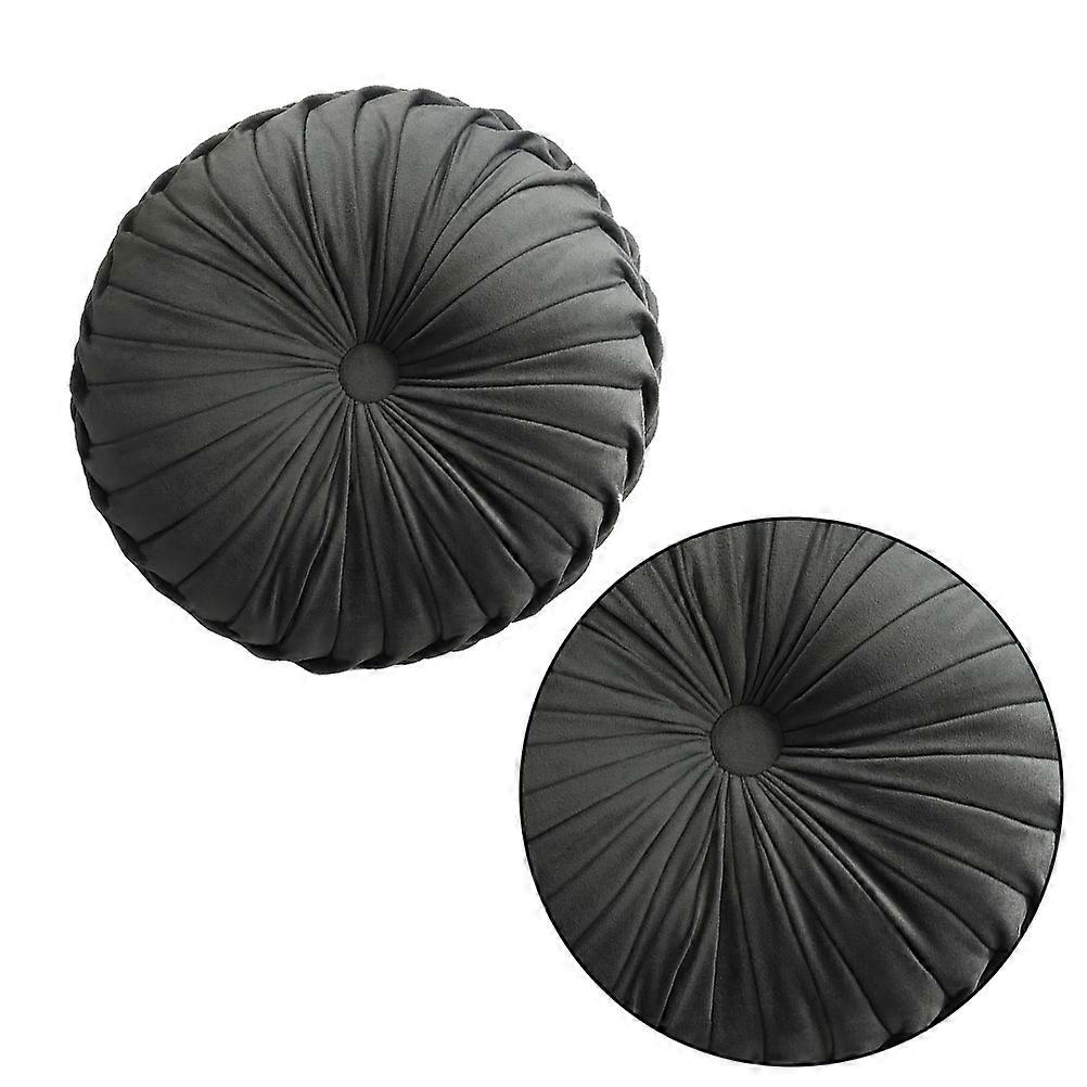 Couch Pillows For Living Room Sofa Round Pillow Creative Pumpkin Cushion Decorative Decor Grey 36x36cm Comfortable Resting 1Pcs