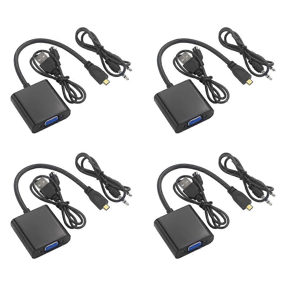 Micro- to VGA Adapter Cable with USB Cable for 4