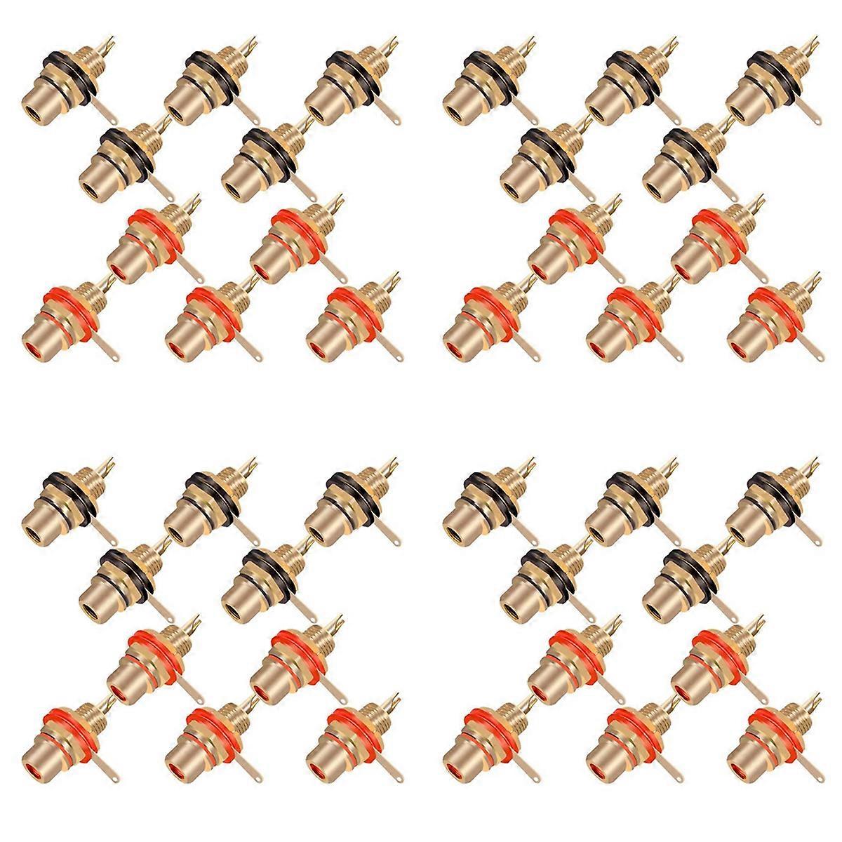 10Pcs/Lot Connector Gold Plated Female Jack Socket Solder