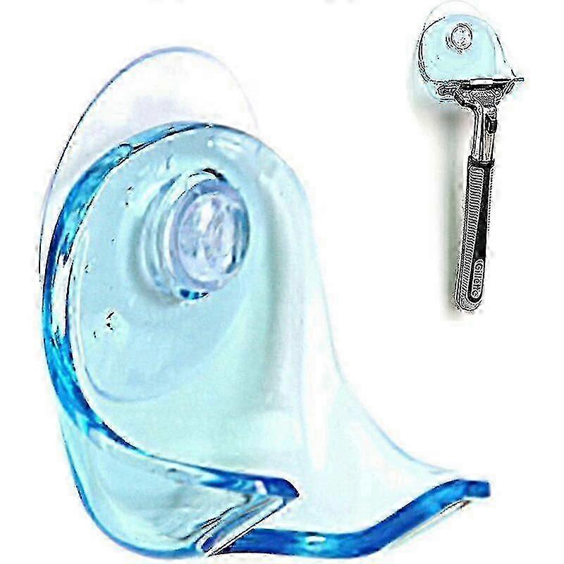 Blue Plastic Shaving Holder for Bathroom