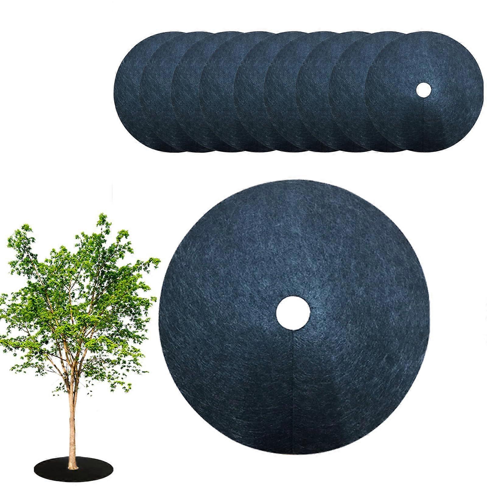 Tree Disc, Pack of 10 Weed Control Fabric, NonWoven, Weed Protection, Root Protection, Size Options (25 cm)