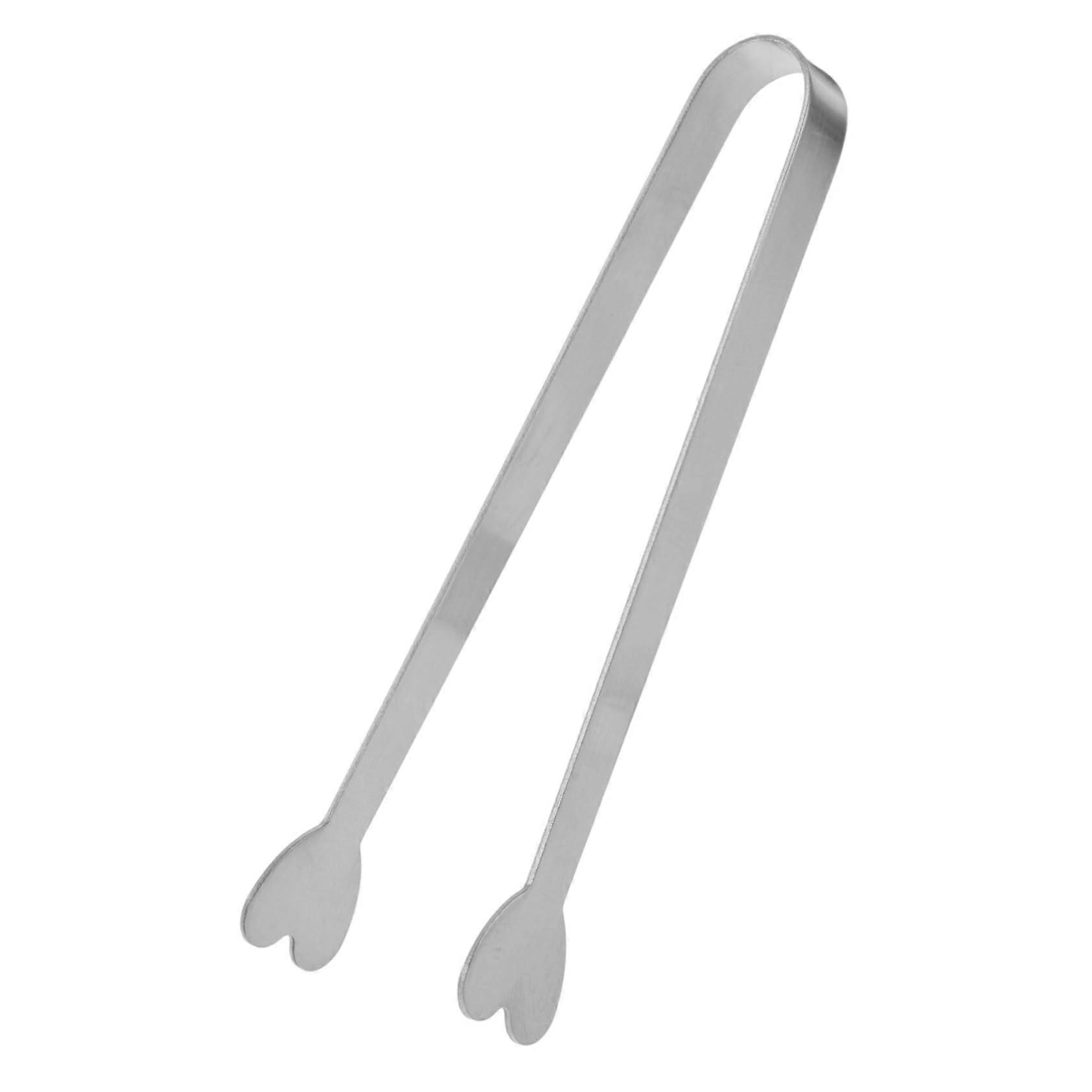 Brotclip Ice Cube Clips Bar Tongs Stainless Steel Ice Tongs Silver
