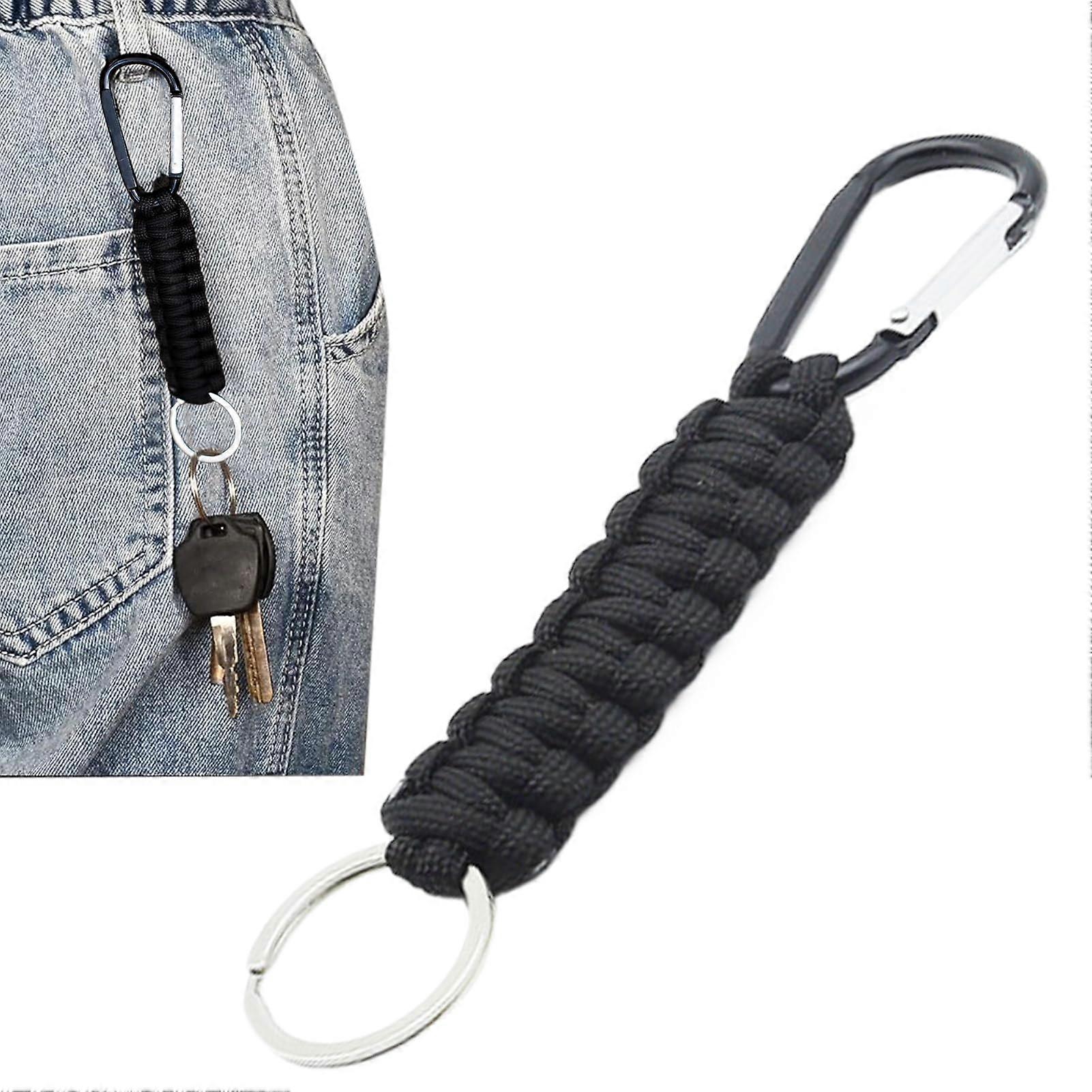 Paracord Keychain for Outdoor Activities | Robust Keychain with Fixing Strap for Camping and Hiking