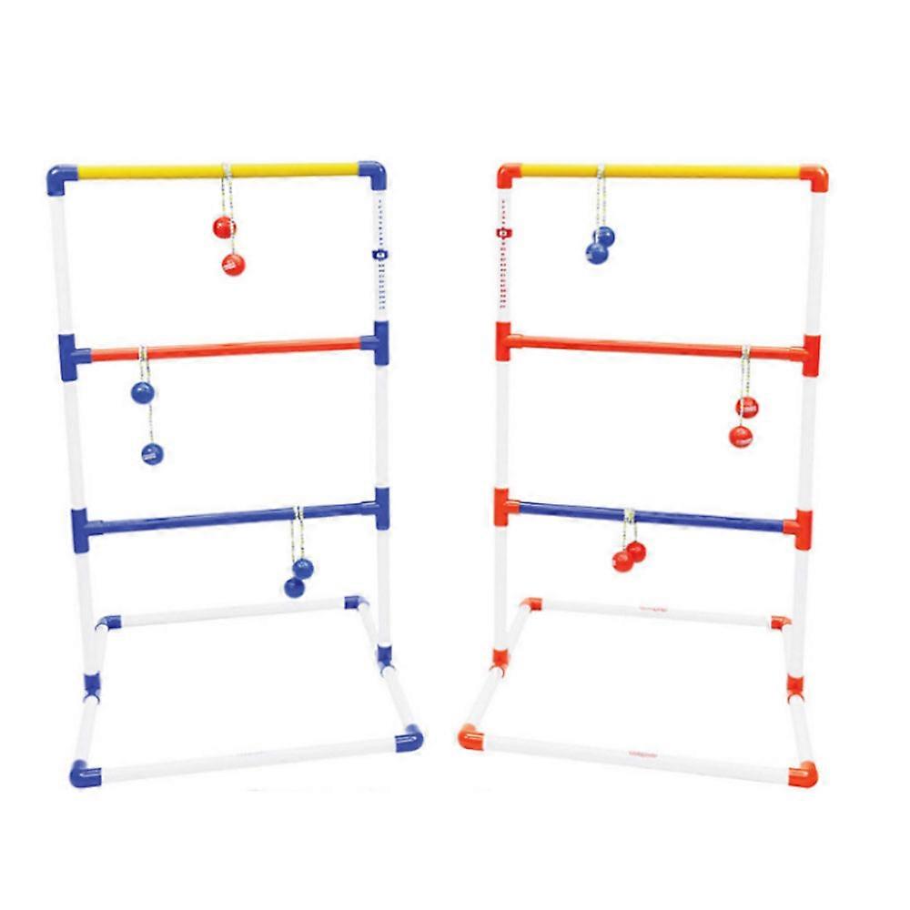 Ladder Ball Toss Game Set Indoor Outdoor With Six Balls