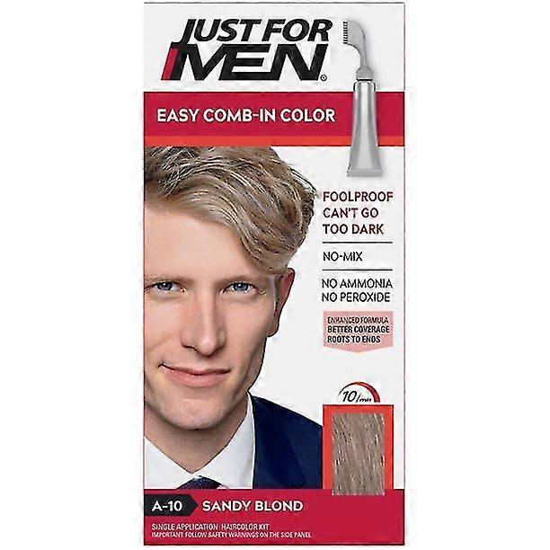 Just For Men Easy Comb-in Hair Colour - Sandy Blond for Natural-Looking Coverage