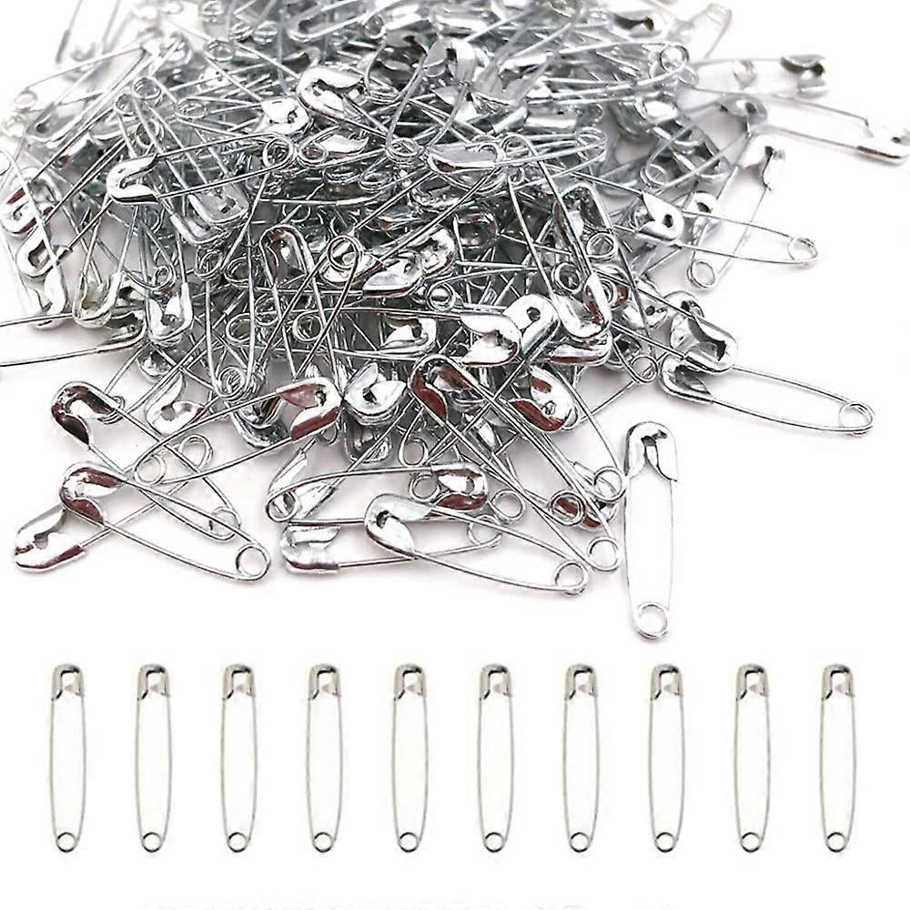 Mini Safety Pins Pack of 500, 20 mm Silver Small Safety Pins for Sewing, Clothing, and DIY Crafts