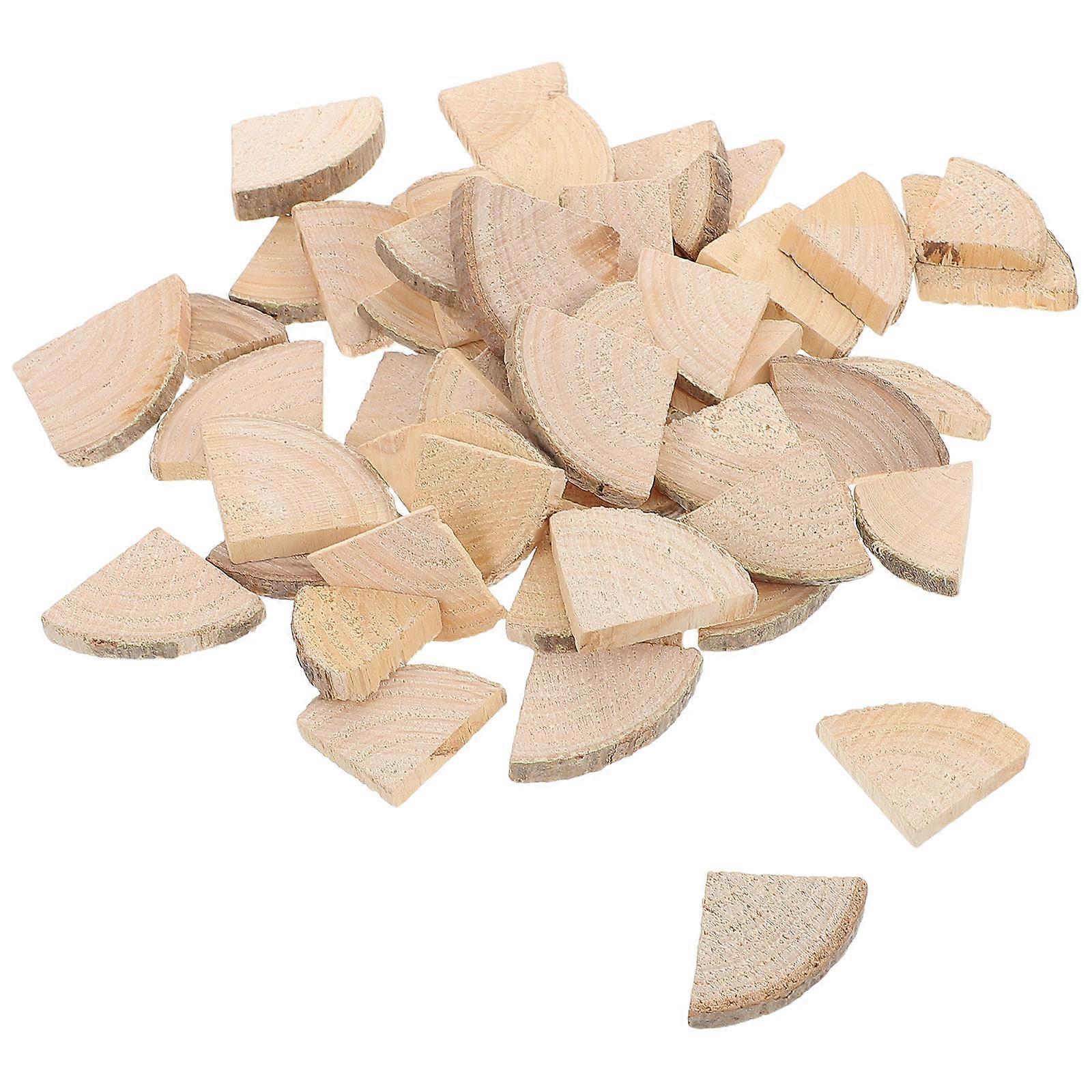 Natural Wood Slices for Crafting – Unfinished Wooden Chips with Unique Shapes for DIY Projects, Home & Kindergarten Activities – Safe & Versatile