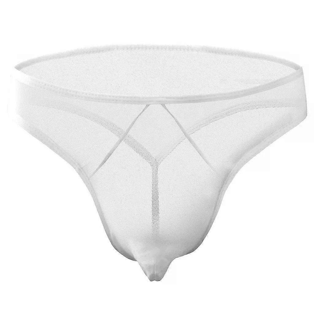 Sexy Mens Underwear Thin Mesh Transparent Backless Gay Erotic Low-rise U Convex Pouch G-srtrings Sissy Porn Sheer T Back Thongs