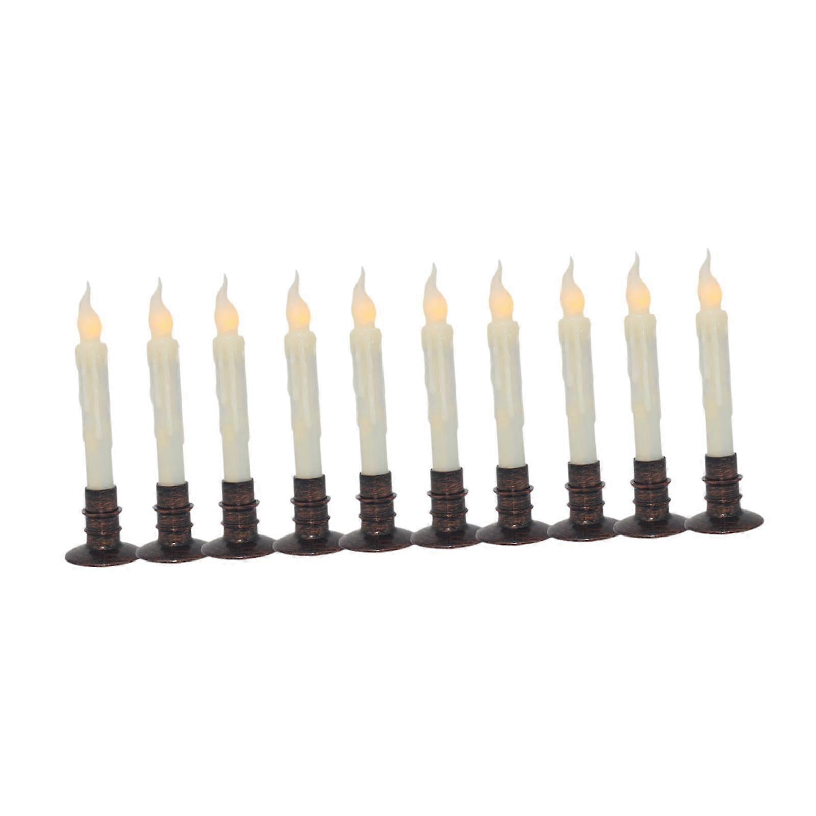 10 x Flameless Candles, Window Candles, Christmas Candles, Style B