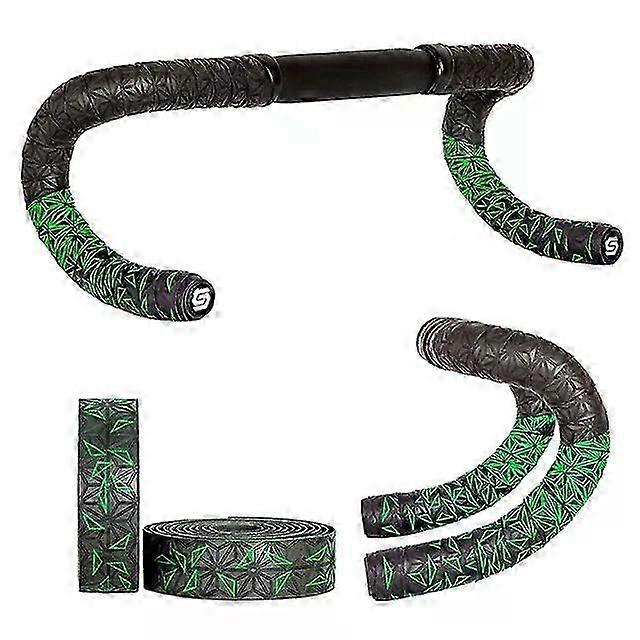 Double Color Chrysanthemum Pattern Bicycle Handlebar Tape EVA+PU Soft Anti-Vibration Wrap Durable Bartape
