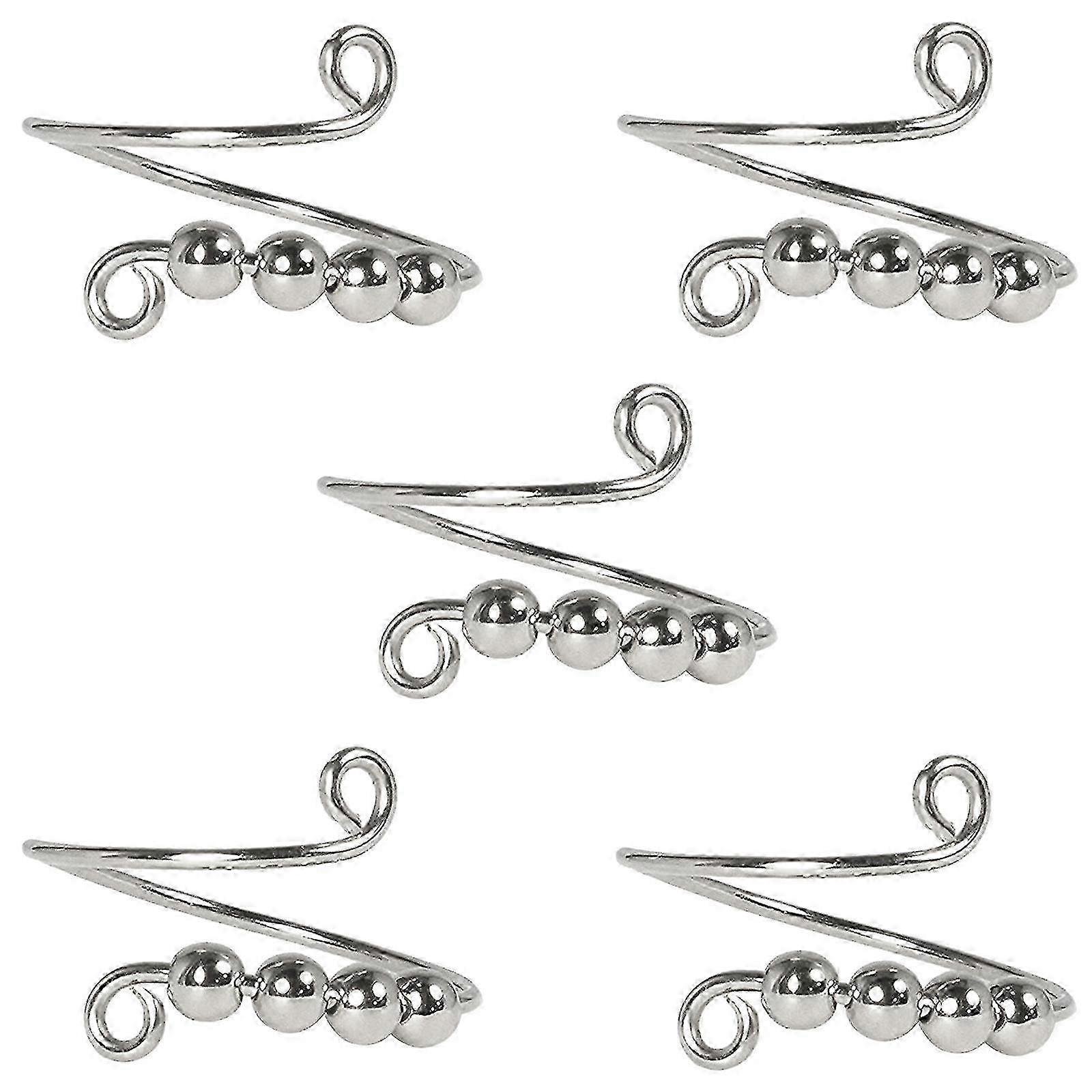 Home Decor Single Coil Spiral, Freely Rotating Beads, Adjustable Knitting Loop Crochet Loop