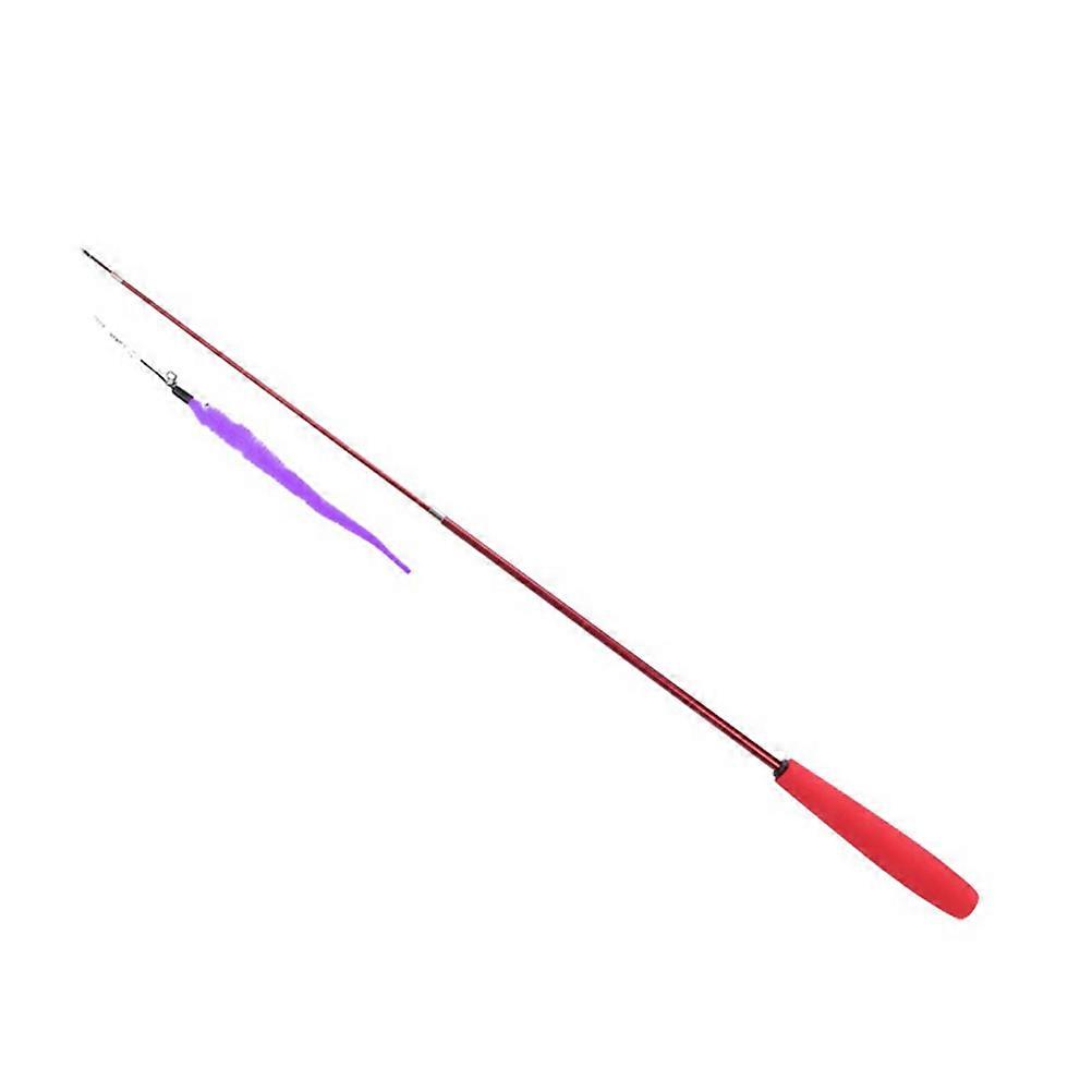 It looks like you're referring to a product listing or description for an **interactive cat teaser fishing rod stick toy**—a popular type of cat