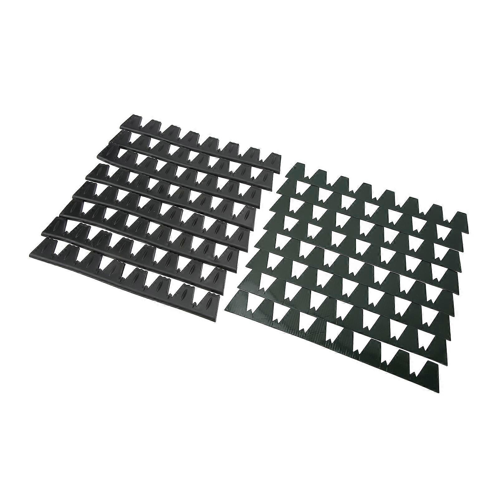 8PCs Front Bumper Scrape Guard Front Bumper Protector Anti Scratch Universal Fit for Cars Black
