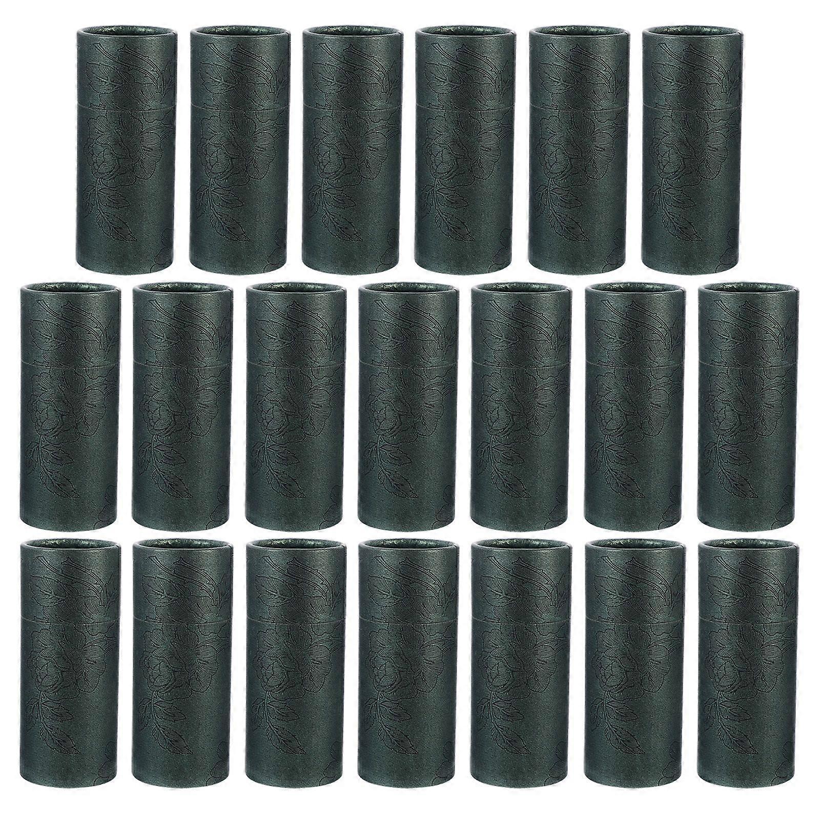 20pcs زجاجة زيت ورقة اسطوانة شكل صناديق التعبئة صناديق البني ورقة هدية مربعات