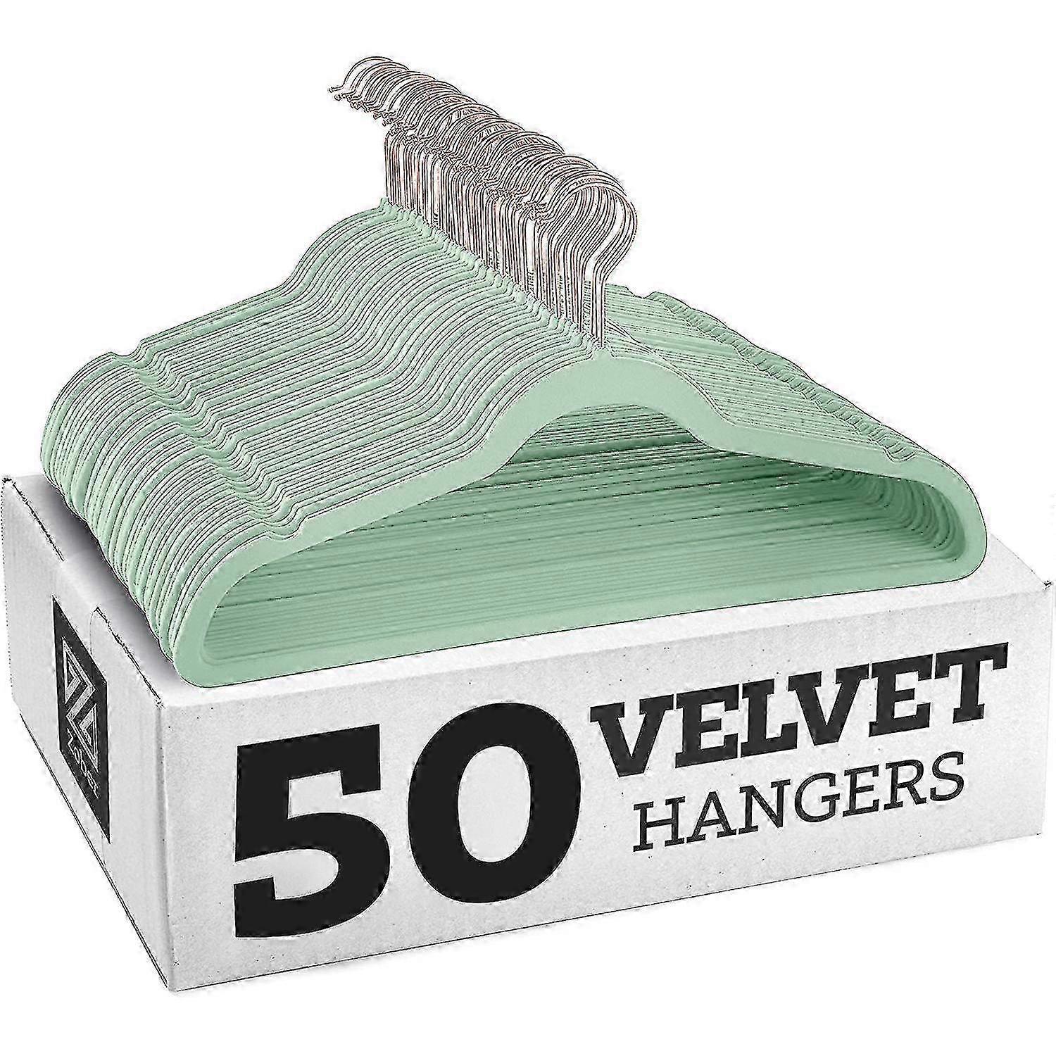 Non-slip Velvet Hangers - Suitable for Suits (10-pack)