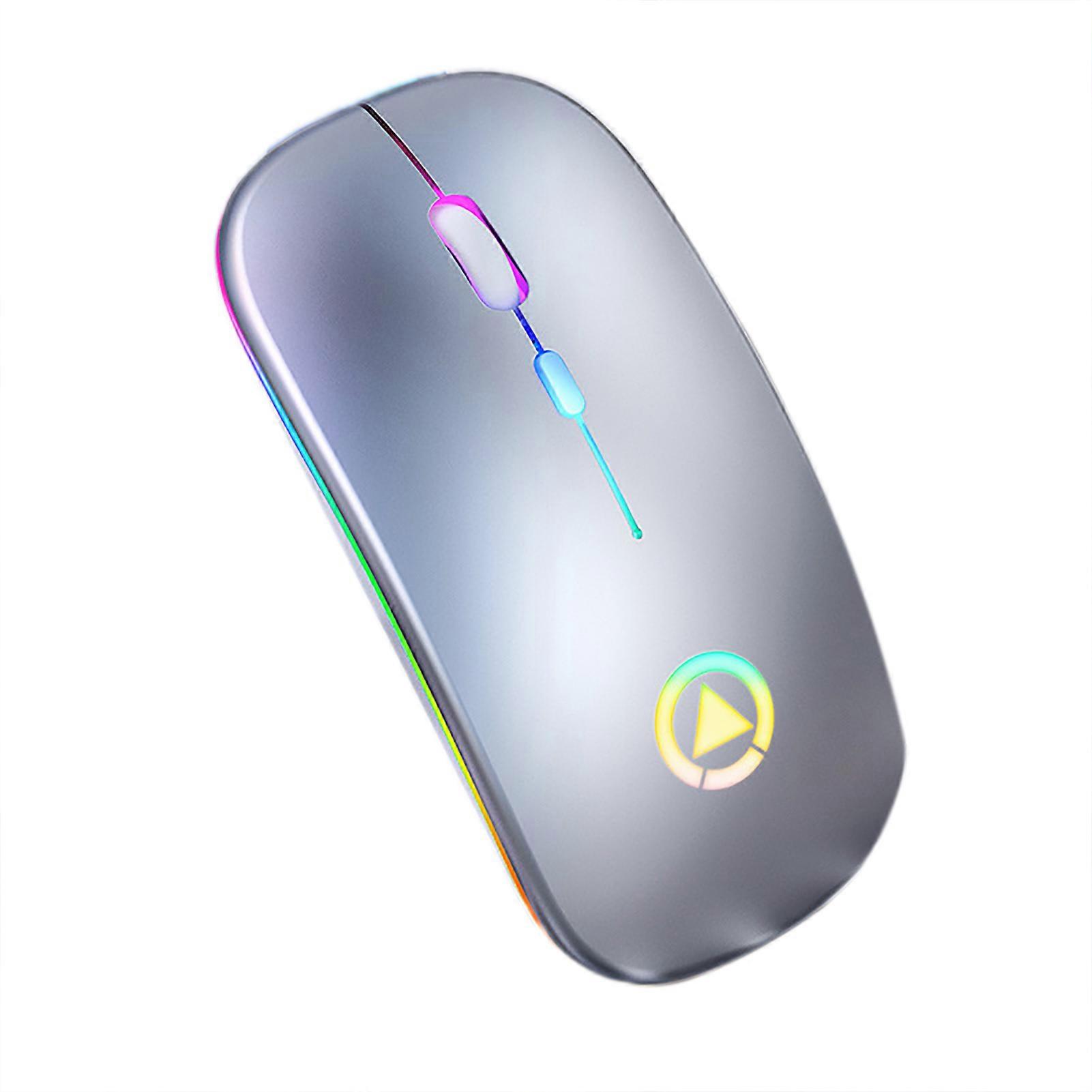 Mouse Plug and Play Portable Silent Rechargeable Illuminated Wireless Office Computer Laptop Mouse