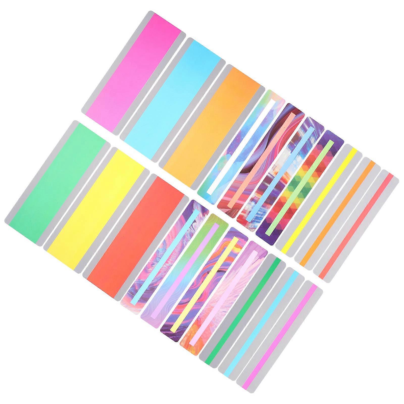 Reading Strips Bookmarks Students With Dyslexia Teaching Supplies Rectangular Assorted Color Reading Aid 22Pcs