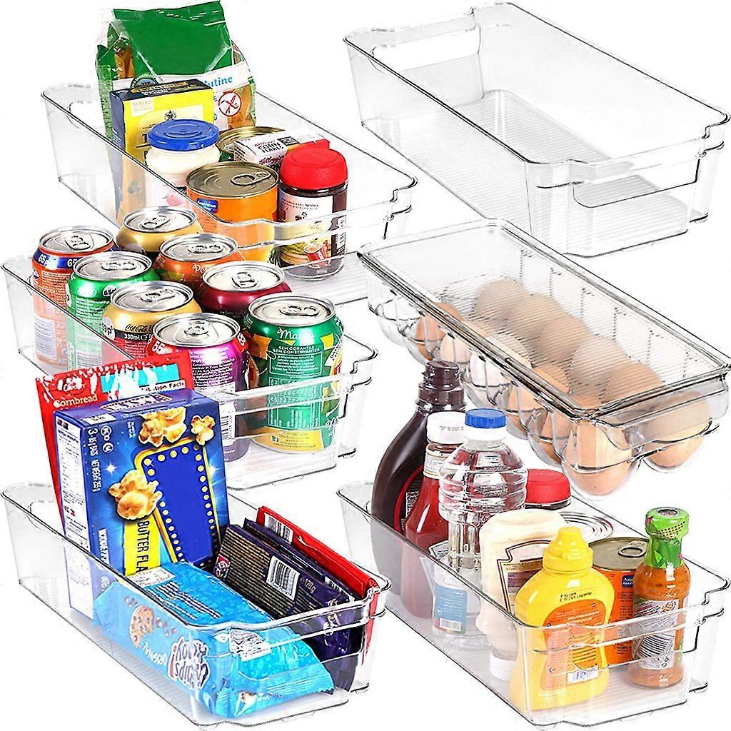 Food Storage Boxes - Storage Bags for Fridge, Countertop and Cabinets - Clear BPA Free Plastic Storage Boxes