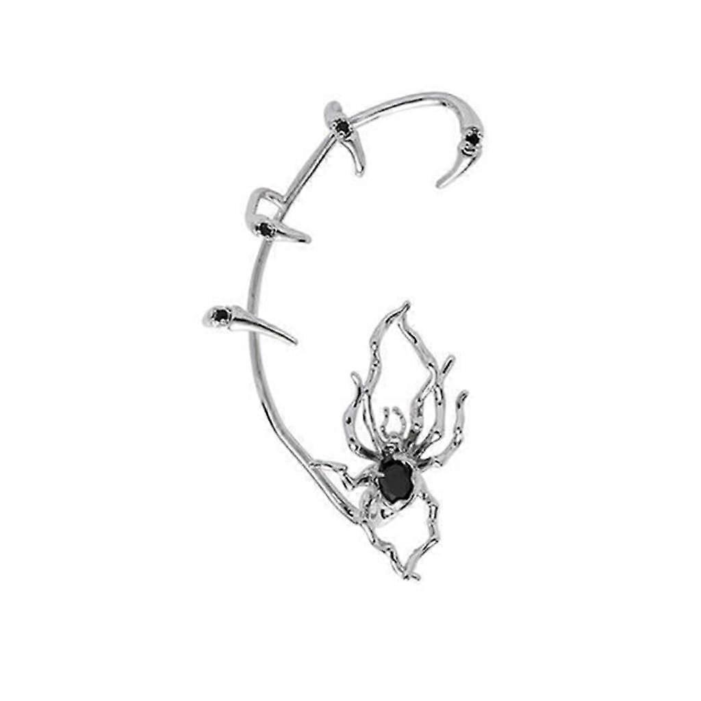 Exaggerated Animal Earrings Punk Cartilage Alloy Ear Clip Metal Zircon Ear Cuff Ear Hook Right Side