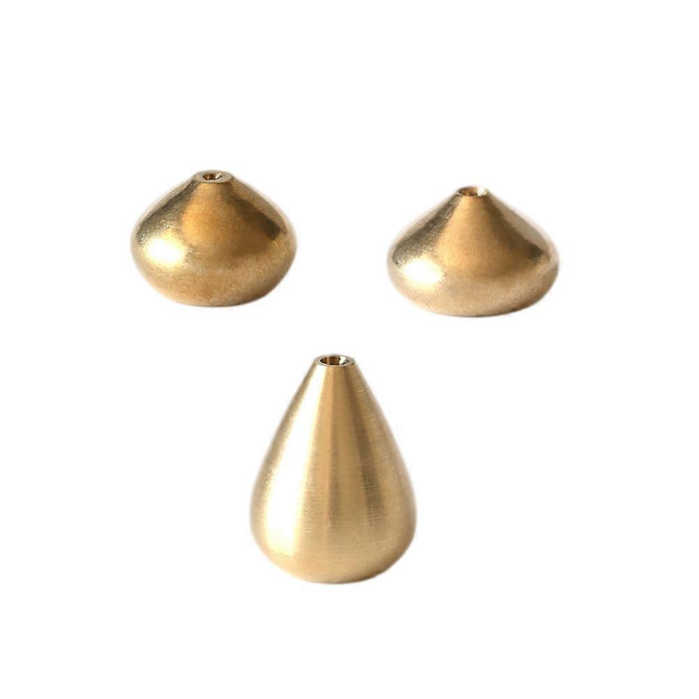 Incense Burning Copper Craft Adornment Desktop Copper Decor For Office Meditation Room 3Pack